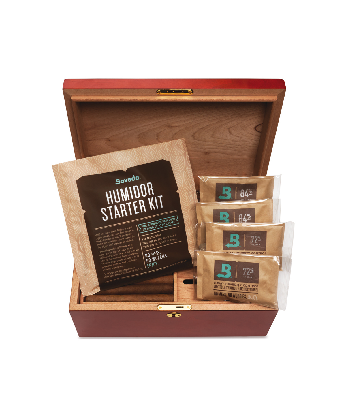 BOVEDA 50-COUNT HUMIDOR STARTER KIT